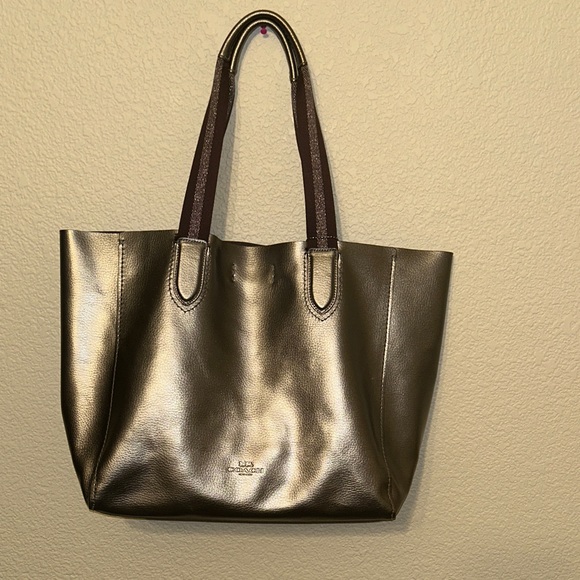 Coach Handbags - Coach Metallic and Brown Tote Bag